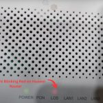 LOS Light Blinking Red on Huawei Router