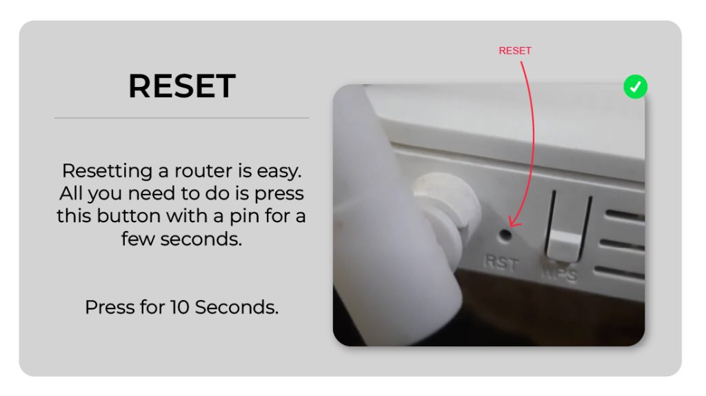 How to reset Airtel Wifi Router.