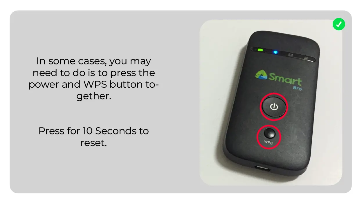 Reset Smart Bro Wifi Device