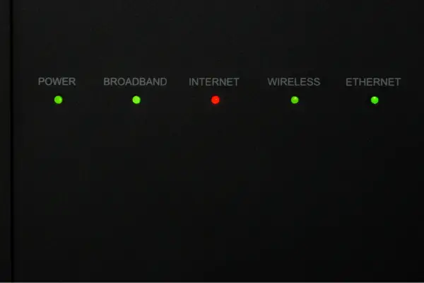 Internet Light Red on Router